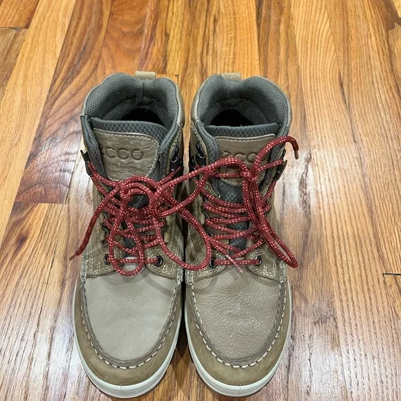 ECCO Gore tex Women's Tan Track 25 High Hiking Boot Size EU 38‎ - Picture 2 of 9